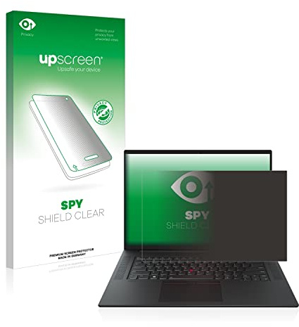 upscreen Blickschutzfolie für Lenovo ThinkPad P1 Gen 5 16 | Anti-Spy Displayschutz Made in Germany Privacy Screen Protector Sichtschutz Blaulichtfilter Klare Folie