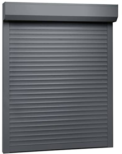 Hommdiy Vorbaurollladen Rolladen Eckiger Rollladenkasten 130 x 140 cm Anthrazit