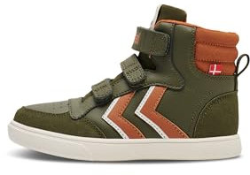 HUMMEL Stadil Pro Jr Sneaker, Olive Night, 26 EU