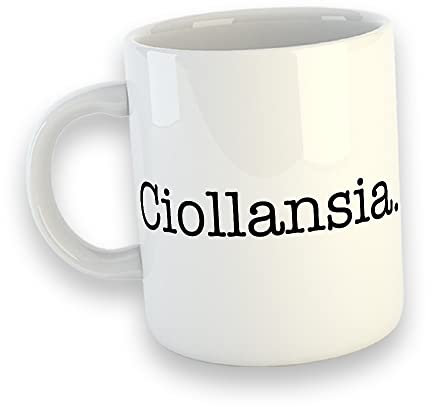 Generico Ciollansia Tazza Mug Colazione Personalizzata Idea Regalo Festa Compleanno Natale Amici Decorazioni Simpatica Ironia Ansia Divertente Buona Giornata The Latte Caffè Tisana