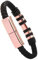 GIZTAT 2PCS Charging Bracelet,USB Charger Bracelet Fashion Wrist Data Charger Cord Leather Cuff Band for iPhone Lightning/Type C/Mirco (Color : Rose-Gold, Size : Mirco 7.9'')