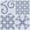 d-c-fix piastrelle adesive pavimento Mosaico Romano - 11 pezzi - PVC vinile impermeabile rivestimento vinilico listoni mattonelle per uso interno, bagno e cucina 30x30 cm