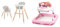 Kinderkraft Hochstuhl SIENNA 2 in 1, Kinderhochstuhl & Bright Starts, June Berry Lauflernhilfe mit Spielstation & Spielzeug
