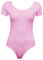 Tease Womens Cap Short Sleeve Plain Round Neck Stretch Leotard Bodysuit UK Size (16, Baby Pink)