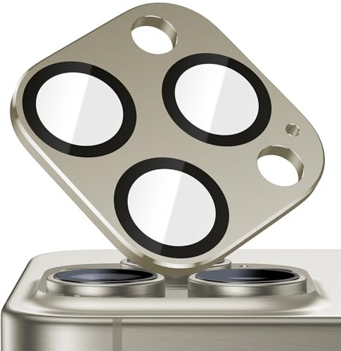Ksleri 2 Stück Kameraschutz für iphone 15 Pro/iPhone 15 Pro Max, Kamera Schutz Folie Ultra-Klar, Camera Lens Protector