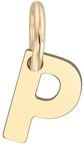 Akzent Golden Initials Unisex-Kettenanhänger Buchstabe 375er 9 Karat Gold 5510073 (P)