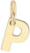 Akzent Golden Initials Unisex-Kettenanhänger Buchstabe 375er 9 Karat Gold 5510073 (P)