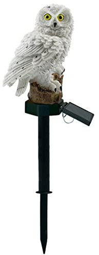 YOPOTIKA Eule Solar,LED Garten Licht Wasserdichte Solarbetriebene Pfahl Lichter Outdoor Gehweg Weg Lampe Rasen Hof Ornament Dekor Landschaft Weg Lichter