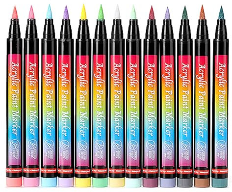 Leimezsty Pet Nail Grooming Pens 12 Colors Cat Nail Art Polish Pens QuickDryin Dog Nail Coloring Marker Pens Grooming Supplies Pet Nail Art Brush Pen