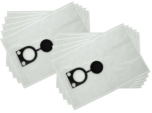 vhbw 10x Staubbeutel Ersatz für Bosch 2607432037 für Staubsauger | 33,5cm x 27cm Weiß