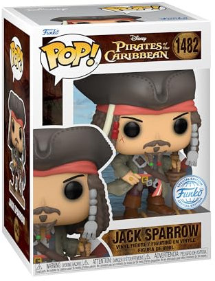 Funko Pop! Movies: PotC - Captain Jack Sparrow Sparrow - (Opening) - Pirates of The Caribbean - Vinyl-Sammelfigur - Geschenkidee - Offizielle Handelswaren - Spielzeug Für Kinder und Erwachsene