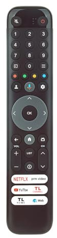 ALLIMITY RC833 GUB1 Télécommande Compatible avec TCL LED LCD TV 50C643 55C745 65C643 75P745 85V7A 75C641 75C845 98P745 50C805 50C745 65C745 43C643 50C645 50QM8B 55C641 55C643 55C749 55C845