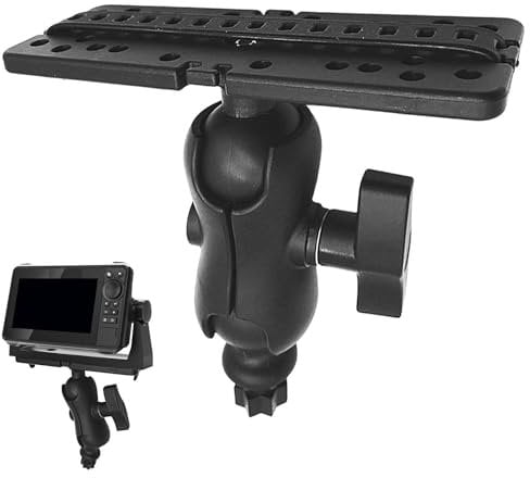Fish Finder Mounting Plate - Design Mounting Plate, Electronic Fish Finder | Electronic Fish Finder Holder, 360 Degree Swivel Mounting Plate for Kayak Boat Fishing Adventure