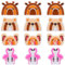 WEWAYSMILE 12 pièces Kit Perles En Silicone, Perles Silicone Animales, Perles Silicone Pour L'Artisanat, Tigre Lion Zèbre Singe Éléphant Girafe Pour Stylos Lanière Porte-Clés Fabrication