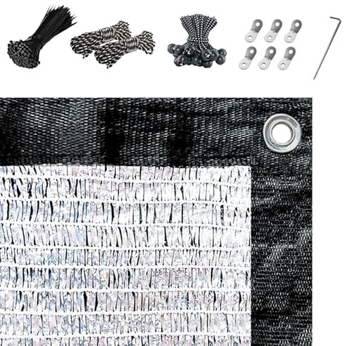 Reskribe Schattennetz Auto Hund 4.15x6.10 m Alu Sonnensegel UV Hitzeschutz Auto Sonnenschutz Plane