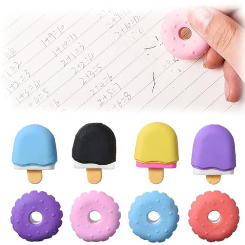 8 stücke verpackt Nette Kawaii Donuts Eiscreme Radiergummis Schule Schreibwaren Kreative Geschenk für Kinder Kinder Studenten