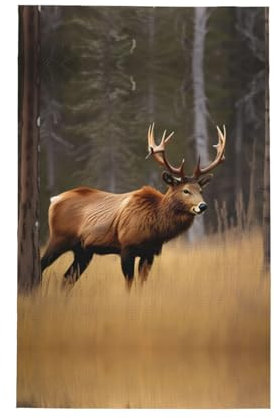 Wildlife Hirsch, Bär, Elch, super saugfähig, Mehlbeutel, Handtuch ist sehr geeignet für unordentliche Küche und trockenes Geschirr.