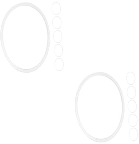 TOPBATHY 2 Sätze Silikonring Für Thermosbecher Silikondichtung Leckagesicher Isolierkanne Dichtungsring Gesteckt Dichtungsringe Dichtungsring Für Flaschendeckel Kieselgel Weiß 6 Stück * 2