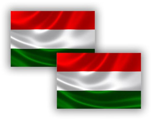 Grand drapeau de la Hongrie 90 x 150 cm, grand drapeau avec passant pour mât et cordons pour fixer, drapeau léger pour sports, football, bâtiments (Hongrie)