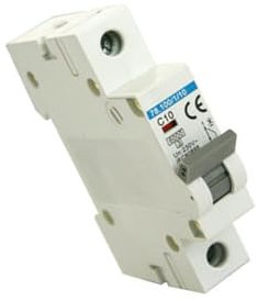 Interruptor magnetotérmico 1 Polo 20A 6KA Clase C 220/240V, protección de circuitos eléctricos y prevención de sobrecargas.