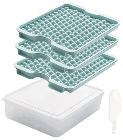 MAGICLULU 1 Satz Eiswürfelform Eiswürfelbehälter für den Gefrierschrank Jungtier Eisformen tragbarer eiswürfelbereiter eiswürfel set runde Eiswürfelbehälter Eiskugelschale Plastik Sky-blue