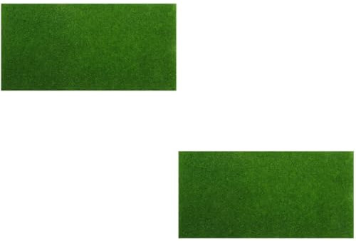 Supvox 2 Blätter künstliches Moos draußen hängende gefälschte Pflanze Grasteppich Buchsbaum Faux Moos kunstpflanze kunstplflanze dekorativer Kunstrasen künstliche Moosmatte Stoff Green