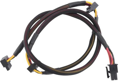 Xiniy Modular PSU 6Pin to 3-Port SATA Power Cable 18AWG Wire 80cm for NP ECO Series