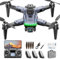 HYTOBP S166 Drone Profesional con Cámara 4K para Adultos Principiantes, Drone GPS con 3 Cámaras, Cuadricóptero RC con Motor Sin Escobillas, Transmisión WiFi 5G, Retorno Automático, Sígueme