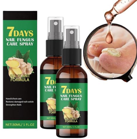 Ginger Nail Fungus Treatment, 7 Days Nail Fungus Treatment Toenail Fungus Treatment Extra Strength Ginger Nail Treatment, Toenail Cuticle Care Oil Care, Nail Repair for Your Nails a Natural Shine
