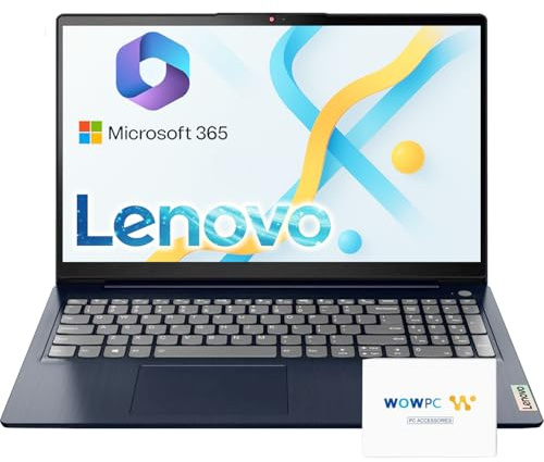 Lenovo IdeaPad 15.6 inch Laptop, 20GB RAM, 1.1TB Storage (1TB PCIe SSD + 128GB eMMC), Intel Celeron Dual Core Processor, Wi-Fi 6, w/WOWPC Recovery USB, Windows 11 with 1 Year Office 365