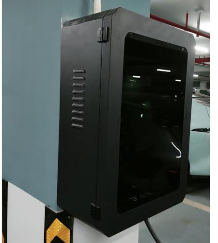 Ev Wall Mount Charging Station Box, Locking Outdoor Ev Charger Enclosure, Electric Vehicle Car Charger Cover Protector, Tesla Cord Holder Lock Box