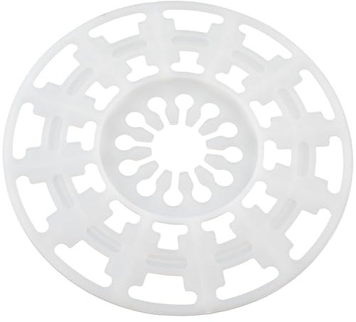 AERZETIX - Lot de 50 Rosaces rondelles d'appuis Ø140 mm pour fixation des panneaux isolants souples laine de roche laine de verre - en plastique - couleur blanc