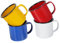 Taza Esmaltada Retro 4 Piezas para Agua Café y Diseño Antiguo para Camping y Fiestas Resistente y Práctica