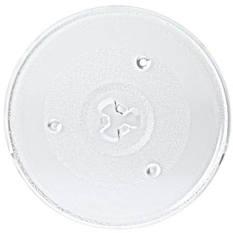 LLINthy Plateau tournant en verre de 27 cm pour four à micro-ondes - Passe à la chaleur - Passe au lave-vaisselle