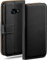 moex Book Case für Samsung Galaxy A3 (2017) Handyhülle mit Kartenfach, Hülle klappbar 360 Grad Schutzhülle, Klapphülle Flip Case Cover, PU Leder Handytasche Lederhülle, Schwarz