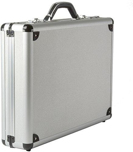 Alpine Swiss Executive Aluminum Briefcase Padded Laptop Briefcase for Men Hard Shell Attache Case Combo Lock Business Case