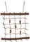 Pet Ting Natural Living Rope Climbing Wall 27 x 24cm - Bird Toy Wall Wooden - Finch Canary Budgie Etc