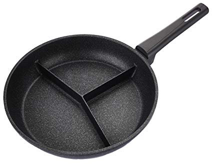 Kitchen Flower Cookin Multi 3 Divisori Rivestimento antiaderente Padella 28 cm