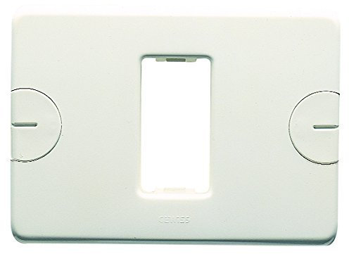 Gewiss GW24001 Placca 1 Posto 1 Modulo Compact Compatta Bianco (1 Pezzo)