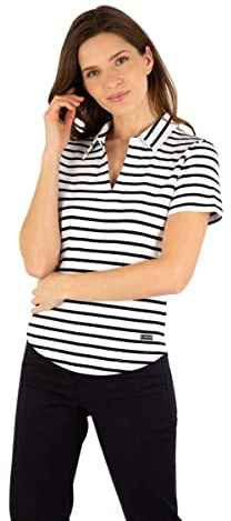 Armor Lux Damen Poloshirt Quille aus Dicker Baumwolle Polohemd