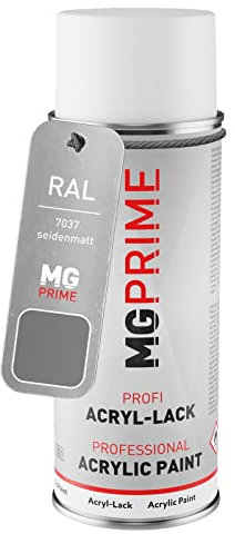 RAL 7037 Gris poussiere/Dusty grey Bombe aérosol 400 ml mat satiné séchage rapide