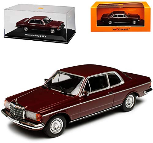 Minichamps Mercedes-Benz E-Klasse Coupe 230 CE C123 Dunkel Rot 1975-1986 1/43 Maxichamps Modell Auto mit individiuellem Wunschkennzeichen