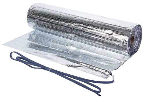 2m² Alu Heizmatte 80Watt/m² elektrische Fußbodenheizung für Laminat und Parkett, einfach nachrüstbar