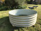 Raised circular metal garden bed available in cream or slate grey two sizes 90cm and 120cm diameter 40cm high (Diameter 90cm x Height 40cm, Cream)