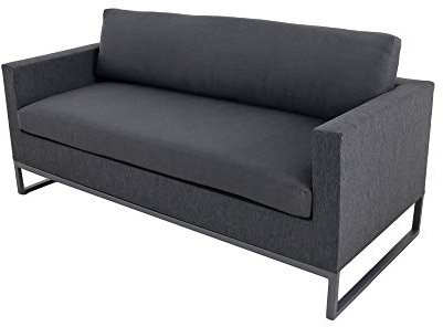 Garden Pleasure Sofa YARA Garten Möbel Lounge Sitzgruppe grau Garnitur Metall