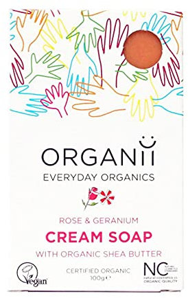 ORGANii - Rose & Geranium Cream Soap
