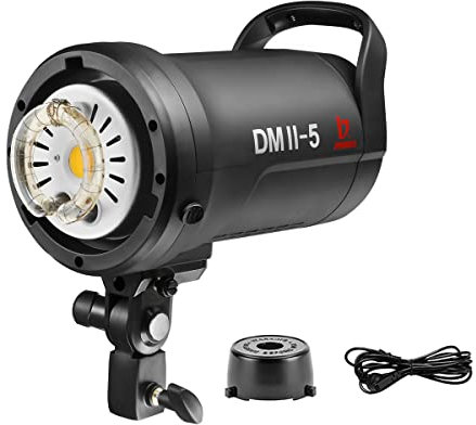 JINBEI DMII-5 - Luci stroboscopiche per studio con flash da 500 W, montaggio Bowens, prodotto e-commerce, fotografia monolight
