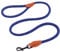 AllPetSolutions Rope Dog Lead - Heavy Duty Walking, Running, Outdoor Training Lead for Dogs - Anti-Tangle Leash with 360 Hook, Strong Clip, Easy Grip Loop Handle - Black/Blue, Braided Nylon, 120cm