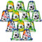Qpout 12 Stück Fußball-Party-Kordelzugbeutel, 13,2 x 10,6 Zoll Fußball-Rucksack, Kinder Geburtstagsparty Giveaways-Taschen, Fußballparty-Goodie-Süßigkeiten-Süßigkeitsbeutel für Kinder Mädchen Jungen