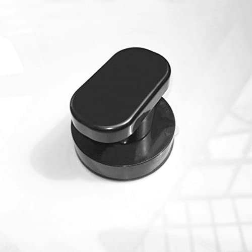 WANLIAN-Potente manija puerta del espejo vidrio ventosa, manija pared ventosa baño cajón refrigerador, manija ducha bañera manija gabinete cajón cocina ,ventosa (negro pequeño)